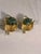 Art Nouveau 1940s Art Nouveau Green Jasper Gold Earrings, Pair For Sale - Image 3 of 6