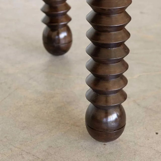 1940s French Wood Table Attributed Charles Dudouyt For Sale - Image 10 of 12