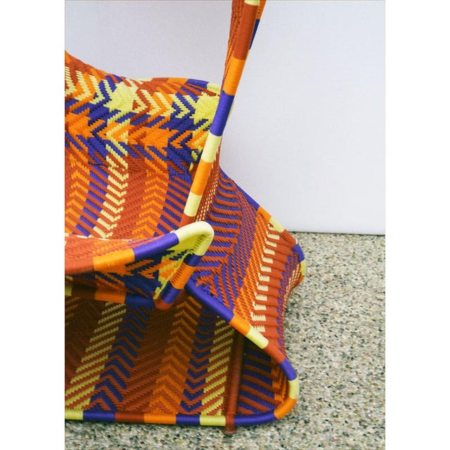 Afrika Throne in Metal and Woven Polyethylene, 2000s For Sale - Image 12 of 15