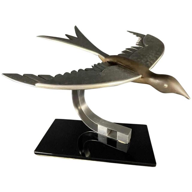 Art Deco Metal Sculpture of Bird, 1930s For Sale - Image 16 of 16