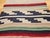 Vintage Native American Navajo Area Rug, Handwoven Wool, Stripe Pattern,Ivory & Red, 2x4 For Sale - Image 15 of 16