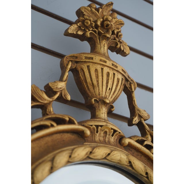1990s Friedman Brothers Ornate Gold Framed Mirror For Sale - Image 5 of 12