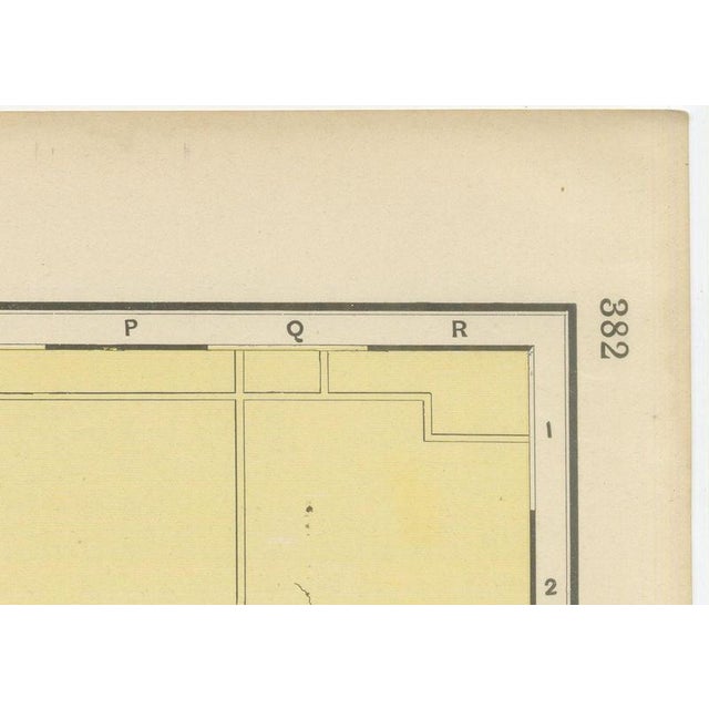 Paper Antique Map of Toronto with Queens Park by Rand McNally, 1899 For Sale - Image 7 of 12