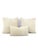 2010s Groundworks Louvered Maze in the Color Beige Pillow Cover - 20” X 20” For Sale - Image 5 of 6