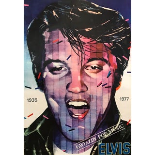 Original 1983 Polish Music Poster, Elvis For Sale