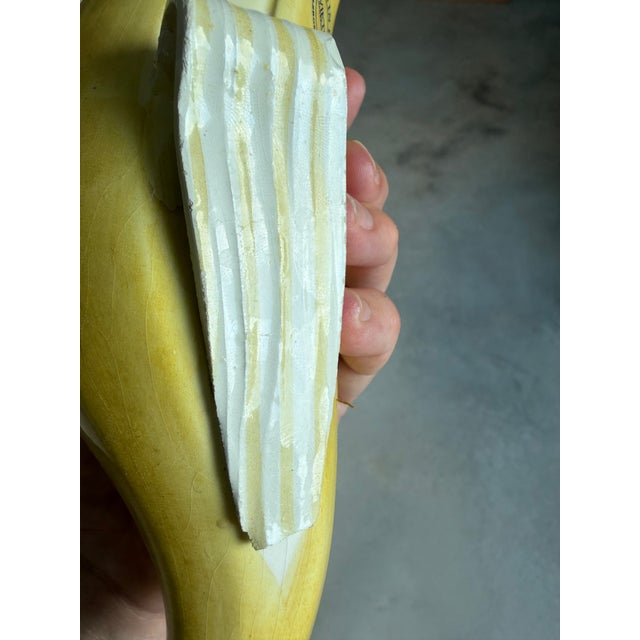 Yellow Italian Glazed Ceramic Banana Sculpture (After Warhol) (After Maurizio Cattelan) For Sale - Image 8 of 18