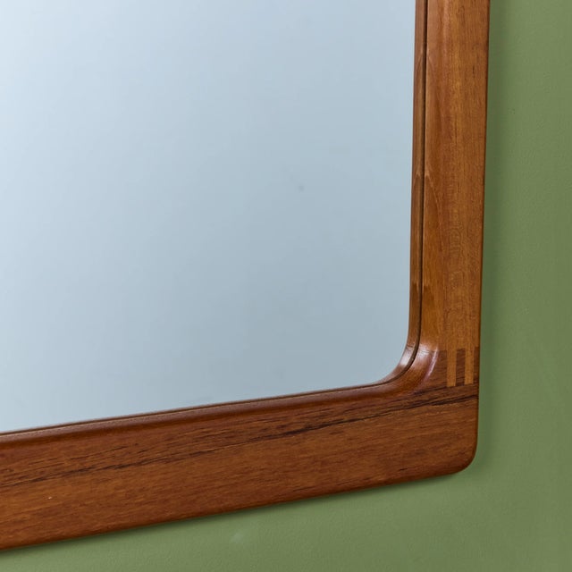 Mid 20th Century Pedersen and Hansen Teak Wall Mirror For Sale - Image 5 of 9