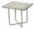 Mid 20th Century Walter Lamb for Brown Jordan Bronze Patio Square Side Table, Attributed For Sale