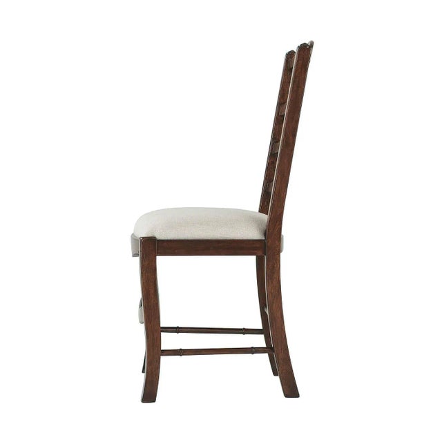 2020s Contemporary Provincial Ladder Back Dining Chairs - a Pair For Sale - Image 5 of 6