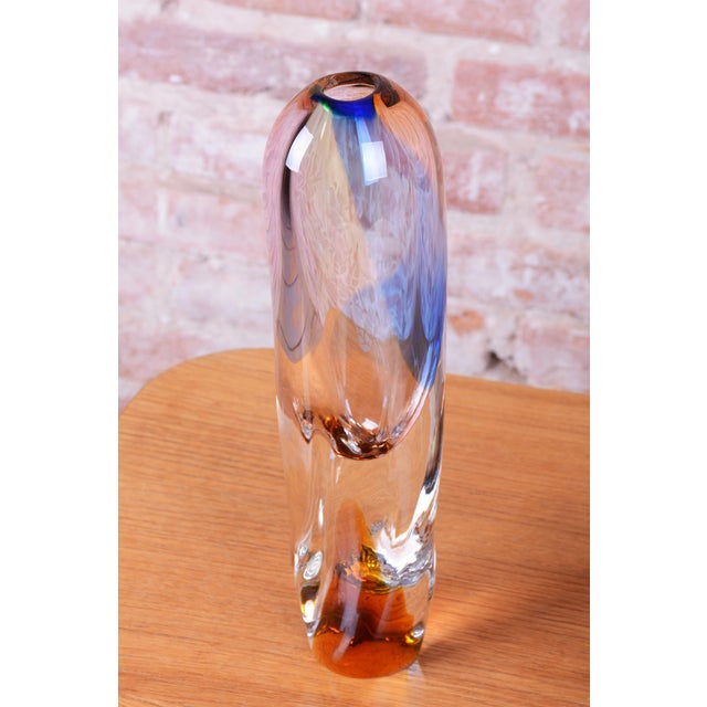 1950s Mid-Century Modern Vase with Ashtray by Josef Rozínek for Novy Bor Glassworks, Czech, 1950s, Set of 2 For Sale - Image 5 of 13