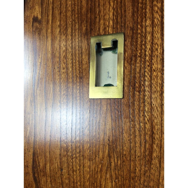 Vintage Campaign Style Armoire With Five Drawers For Sale - Image 15 of 17