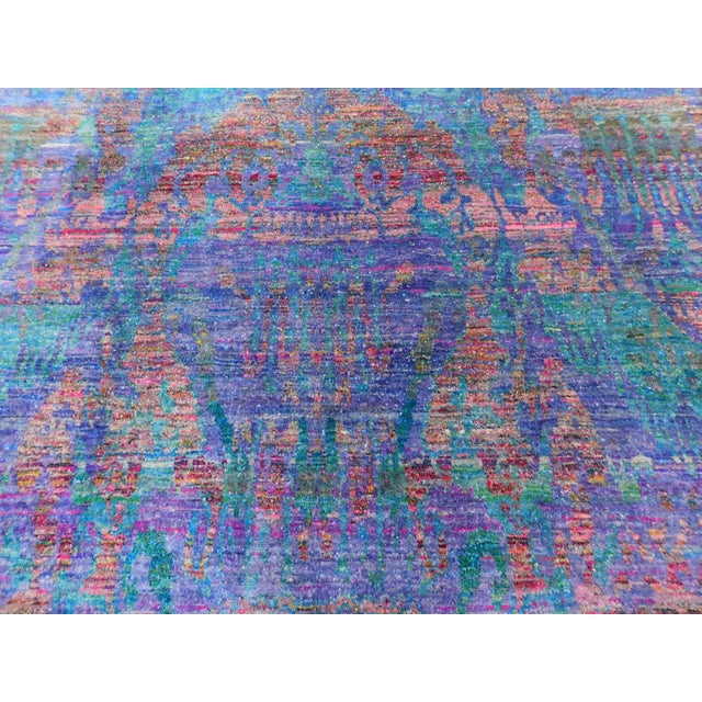 Hand Knotted Silk Rug. 8'x 10' For Sale - Image 13 of 18