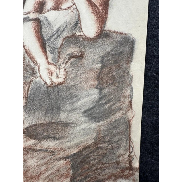 1920s After Pablo Picasso, Woman at the Fountain, 1921, Chalk on Paper For Sale - Image 5 of 13