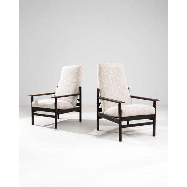 Mid 20th Century 20th Century Scandinavian Wooden Folding Armchairs, a Pair For Sale - Image 5 of 12