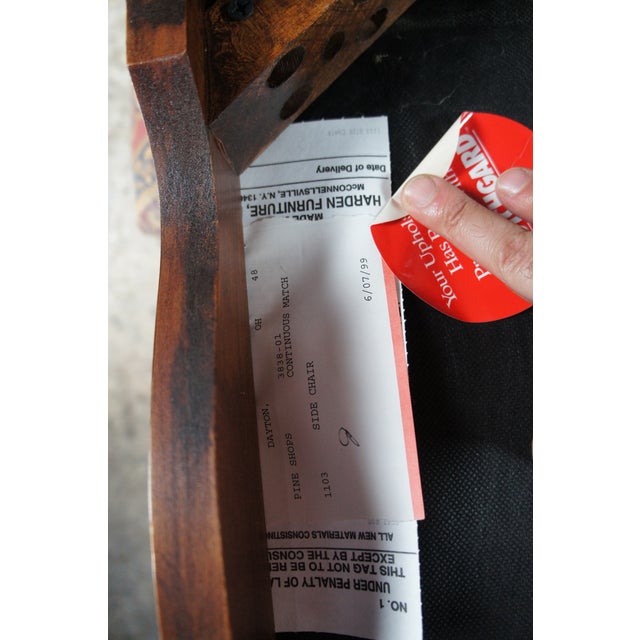 Wood 6 Vintage Harden Queen Anne Style Solid Cherry Dining Chairs Set For Sale - Image 7 of 13