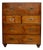 Vintage Campaign Teak Secretaire, 1940s For Sale