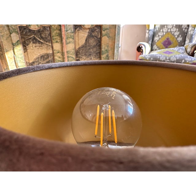 Mid-Century Modern Crystal Table Lamp with Amethyst Base from Val Saint Lambert, 1955 For Sale - Image 10 of 18