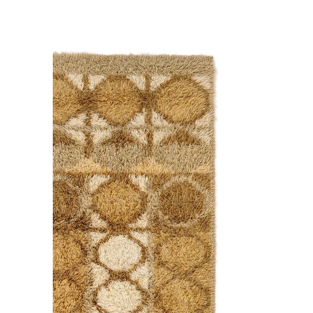 Scandinavian Modern Rya Rug from Svängsta Mattväveri Ab, 1970s For Sale - Image 4 of 6