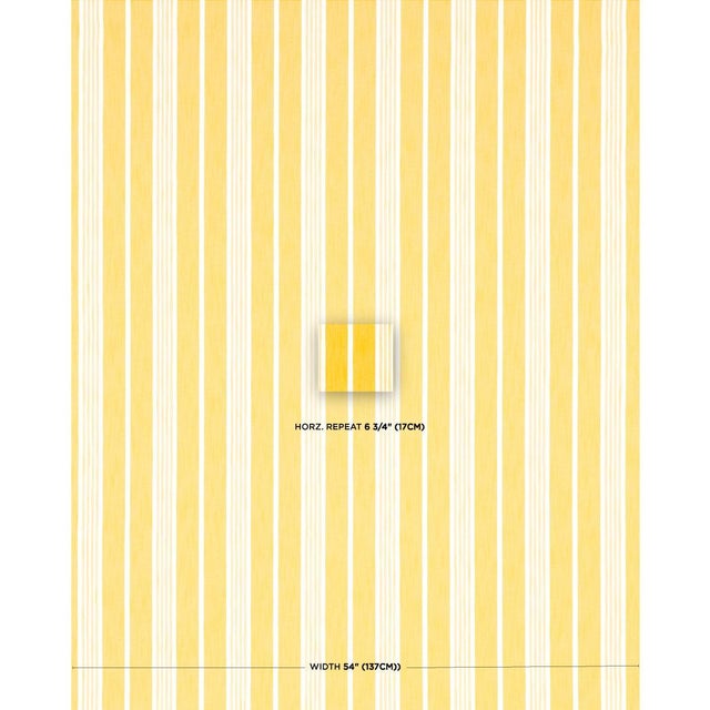 Smart and sturdy, Hampton Stripe Indoor/Outdoor in canary is a wonderfully versatile fabric designed by Mary McDonald. The...