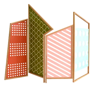 Opto Folding Screen by Colé Italia