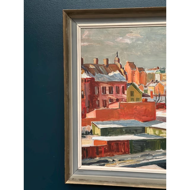 Bertil Lundqvist, Landscape, 1950s, Oil Painting on Panel, Framed For Sale - Image 4 of 18