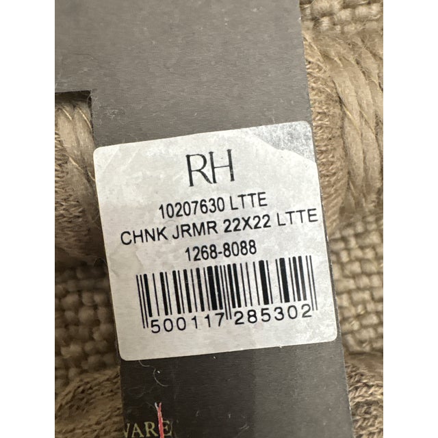 Rh Restoration Hardware Loa Merino Wool Chunky Stripe Pillow Cover For Sale - Image 10 of 11