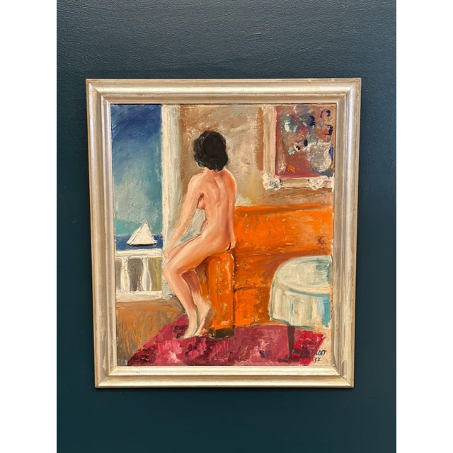 Carl Magnus Lindqvist, Summer Cottage, 1960s, Oil on Canvas, Framed For Sale - Image 13 of 18