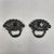 Victorian 1895 Victorian French Drop Ring Shell Metal Pull a Pair For Sale - Image 3 of 7