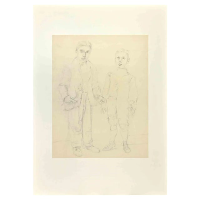 Willem De Kooning, Self-Portrait, Offset Lithograph, 1980s For Sale