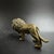 Late 20th Century Solid Brass African Lion Figurine – 3.1" Miniature Wildlife Sculpture Paperweight For Sale - Image 5 of 9
