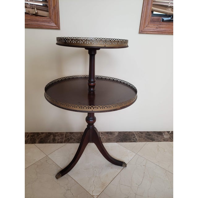 Ferguson Bros 2Tier Mahogany Dessert Table Chairish