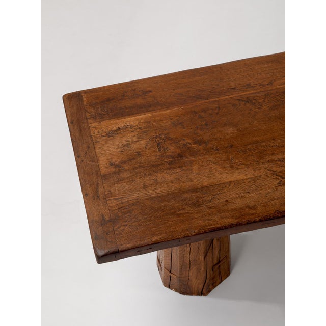 1970s Sculptural Oak Desk, 1970s For Sale - Image 5 of 12