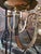 A fine and vintage 1970s English brass twelve branch chandelier mid century modern Hollywood Glamour style. Superb quality...
