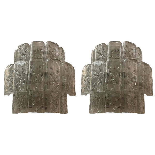 Italian Murano Glass Sconces by Toni Zuccheri, Set of 2 For Sale