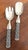Vintage David Anderson Norway Pewter Salad Utensils Hefty Weight For Sale - Image 9 of 10
