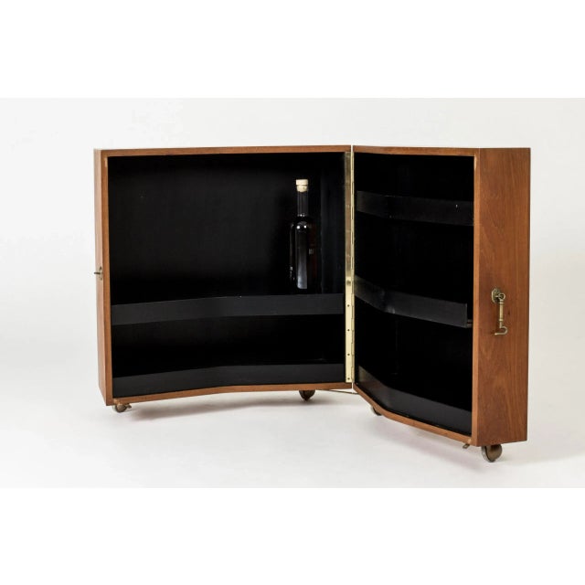 1950s Swedish Midcentury Teak Bar Cabinet, 1950s For Sale - Image 5 of 10