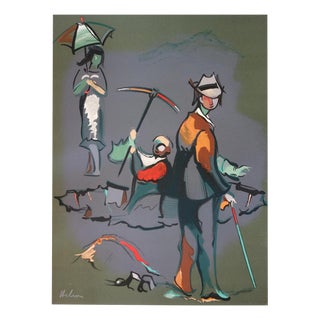 Jean Helion, Gold Miners, Original Lithograph For Sale