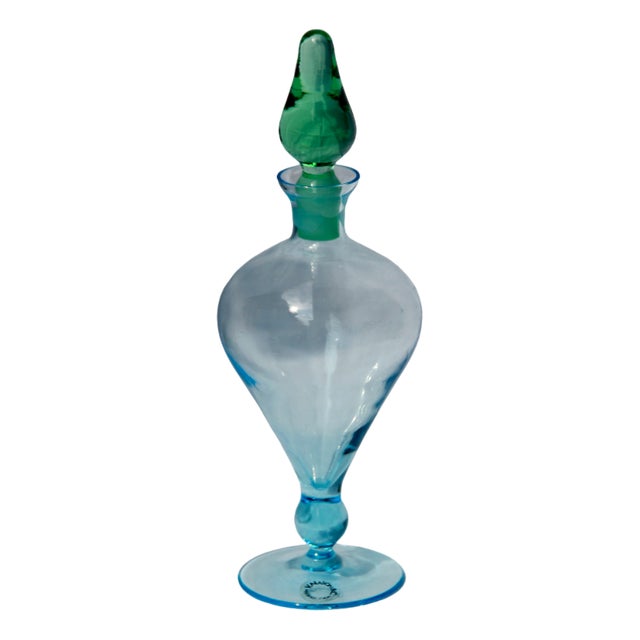 Vintage Murano Glass Bottle by Nason, Italy, 1980s For Sale