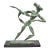 Mid 20th Century Estelle Goodman Brutalist Mid Century Modern Bronze Dancing Man Sculpture For Sale