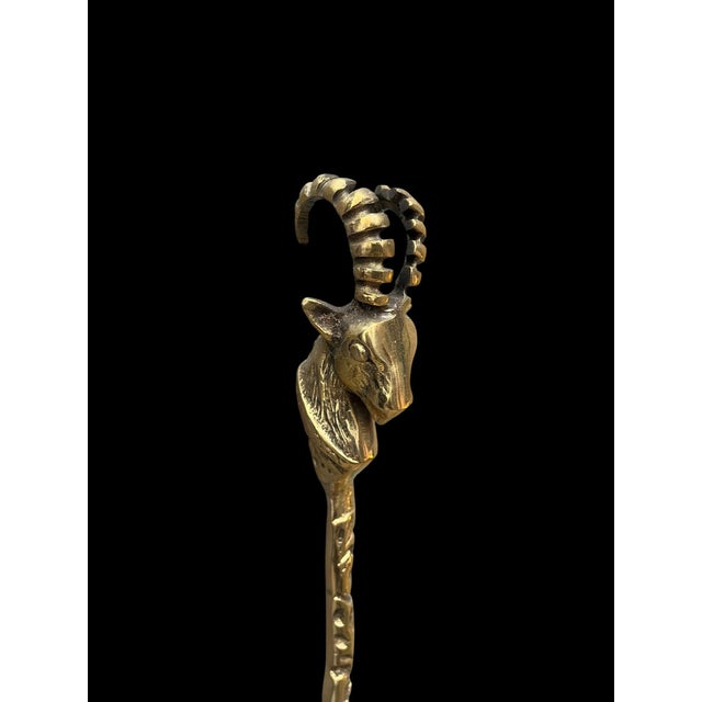 2020s Long Shoehorn With Ibex Head Handle For Sale - Image 5 of 11