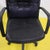 Office Chair in Black Faux Leather with Swivel Base and Wheels For Sale - Image 3 of 10