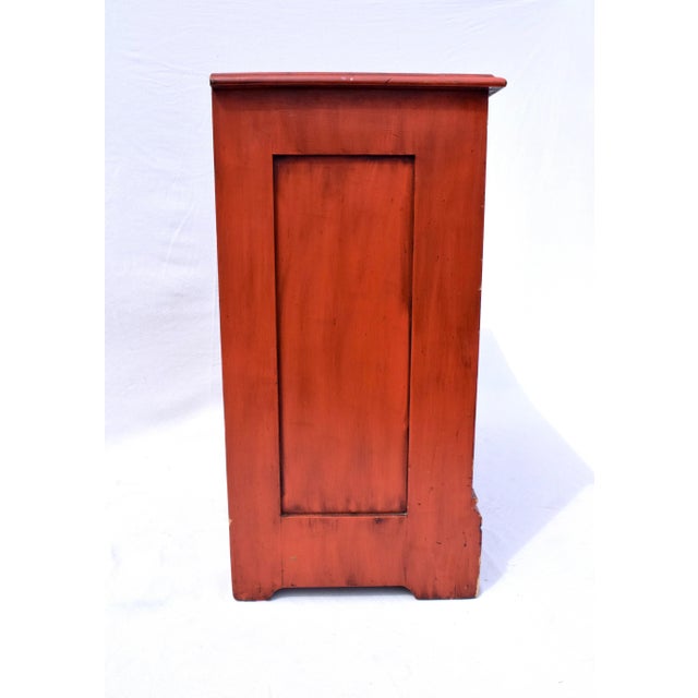 Red 19th C. American Pine Red Cottage Dresser For Sale - Image 8 of 15