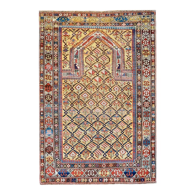 Late 19th Century Shriven Prayer Rug For Sale