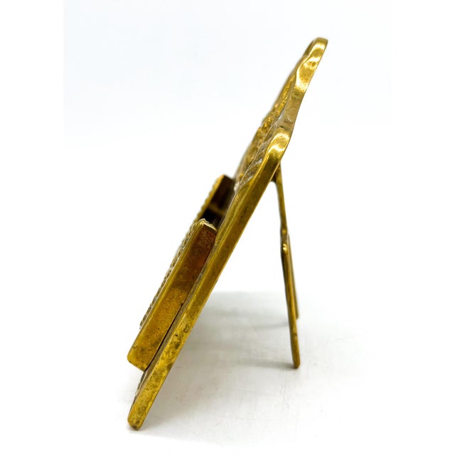 Vintage Italian Brass Business Card Holder – Hollywood Regency / Rococo Revival For Sale - Image 12 of 13