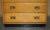 Light Oak Military Campaign Chest of Drawers with Drop Front, 1920s For Sale - Image 4 of 18
