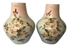 Thomas Forester Art Phoenix Vases - a Pair
