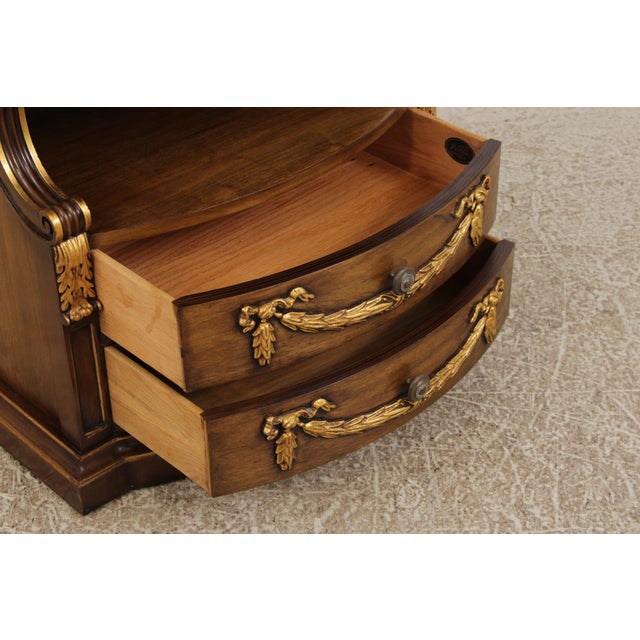 Karges French Provincial Walnut Nightstand For Sale In Philadelphia - Image 6 of 18