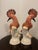 A striking pair of Italian Mid-Century porcelain Hoopoe birds by Eximious, featuring beautifully hand-painted detailing,...