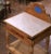 French Mid-Century French Beech Butcher’s Block With Marble Top and Agricultural Plaque For Sale - Image 3 of 12