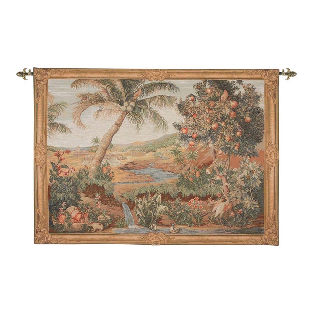 Oasis Landscape Loom Woven Tapestry - 150 X 195 Cm (4'11" X 6'5") - Requires Rod Size 5 For Sale